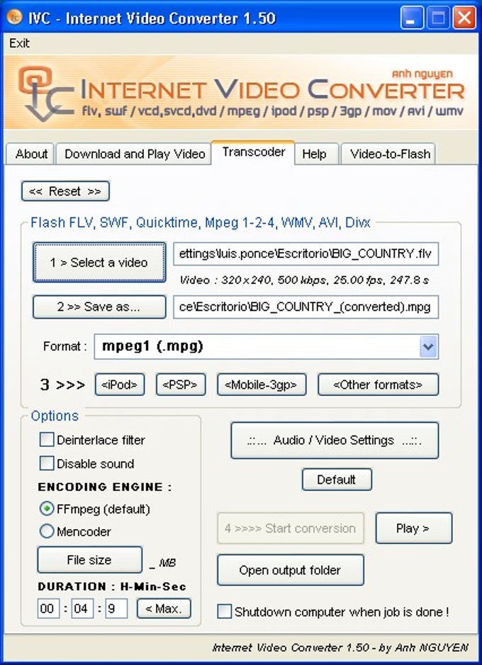 Internet Video Converter Internet Video Converter