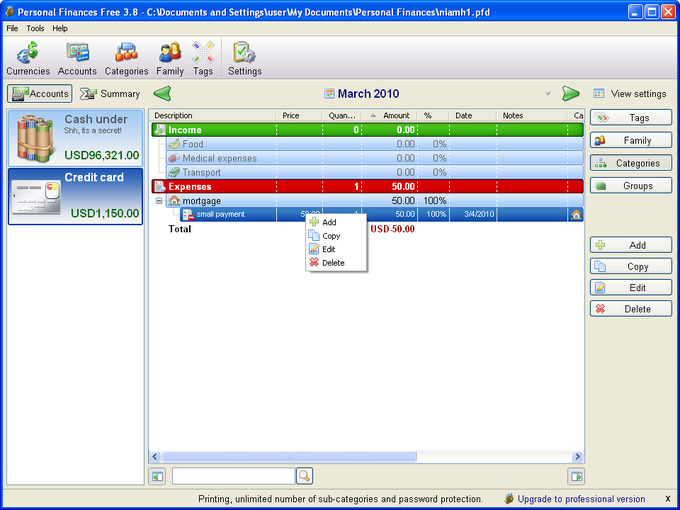 Personal Finances Personal Finances