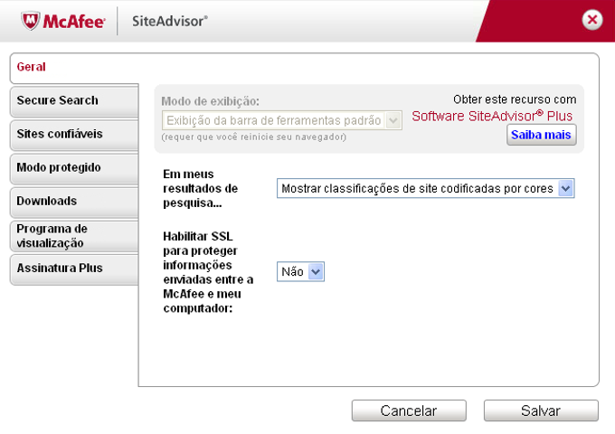 McAfee SiteAdvisor McAfee SiteAdvisor
