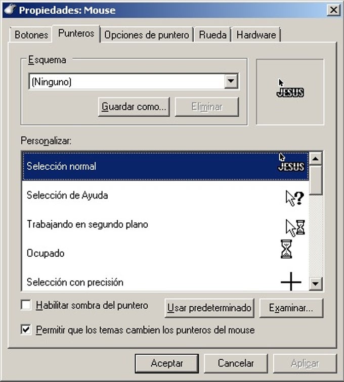 Punteros Cristianos para el Mouse Punteros Cristianos para el Mouse