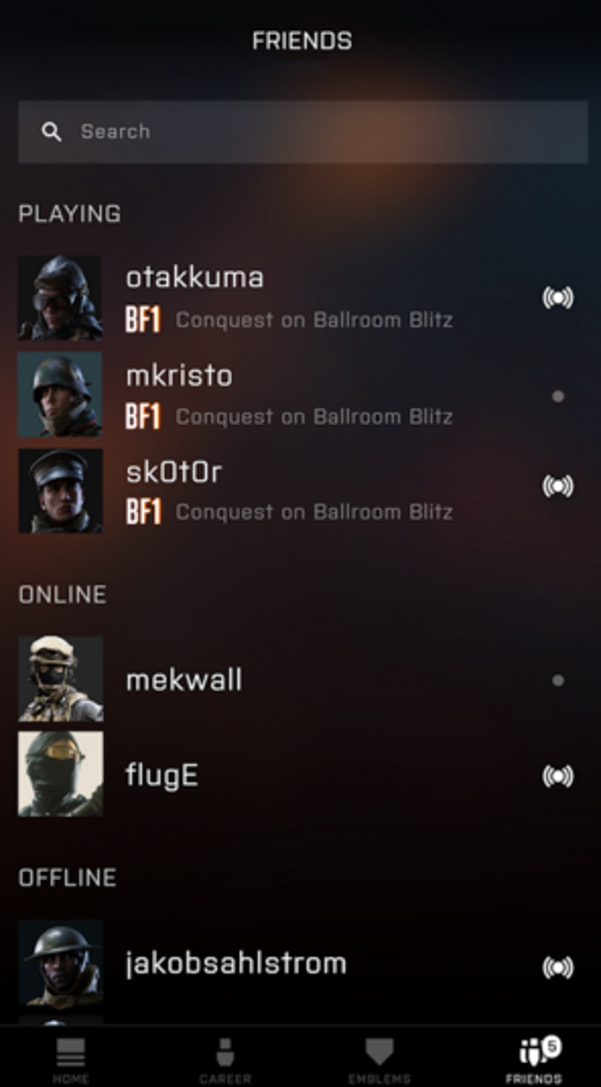 Battlefield™ Companion Battlefield™ Companion