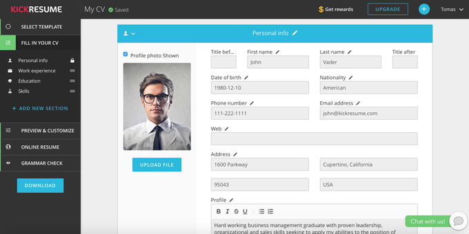 Kickresume Kickresume