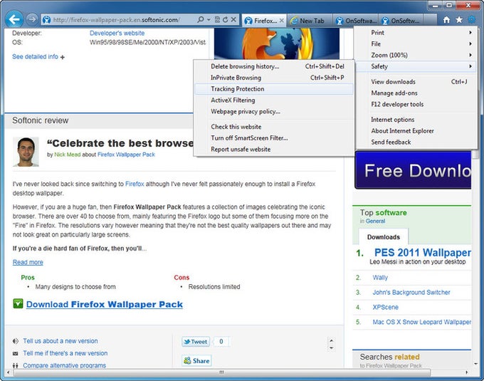 Internet Explorer 9 Internet Explorer 9