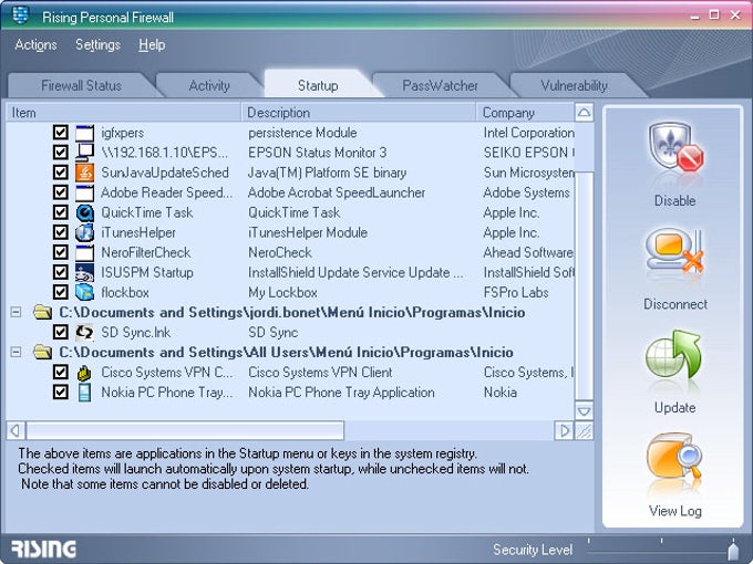 Rising Personal Firewall