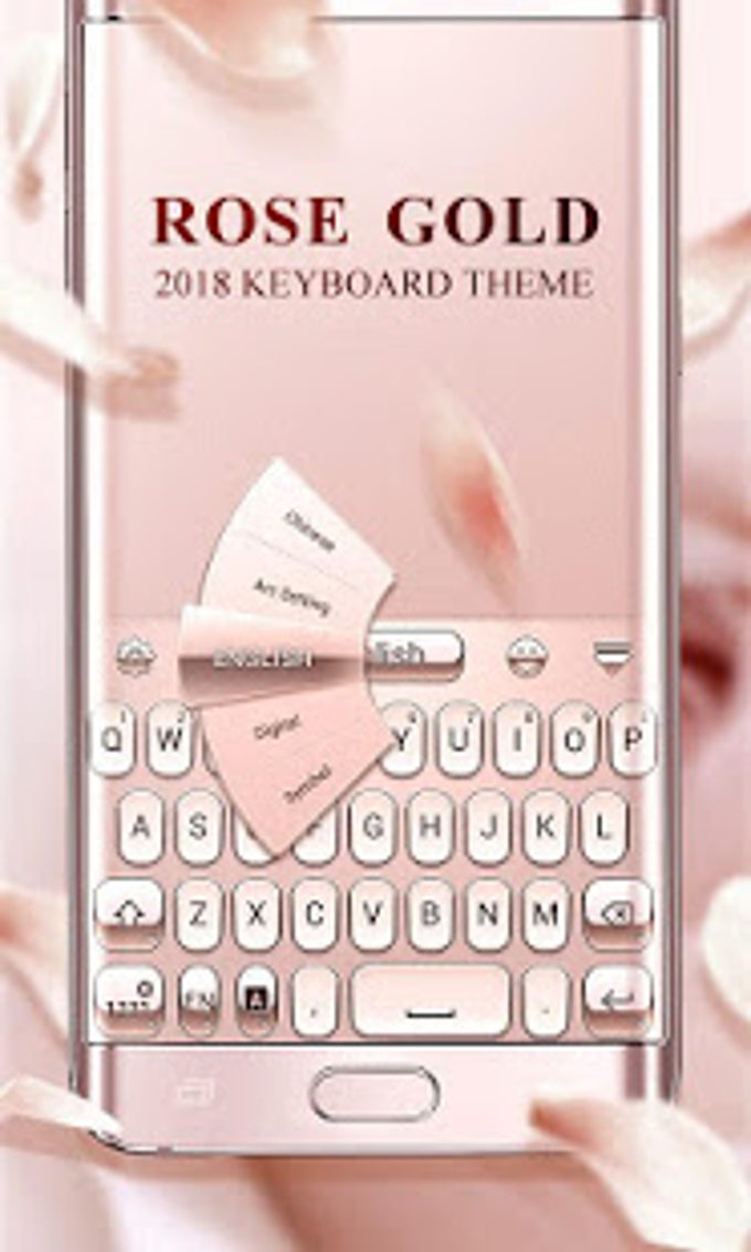 Rose Gold 2018 GO Keyboard Theme Rose Gold 2018 GO Keyboard Theme