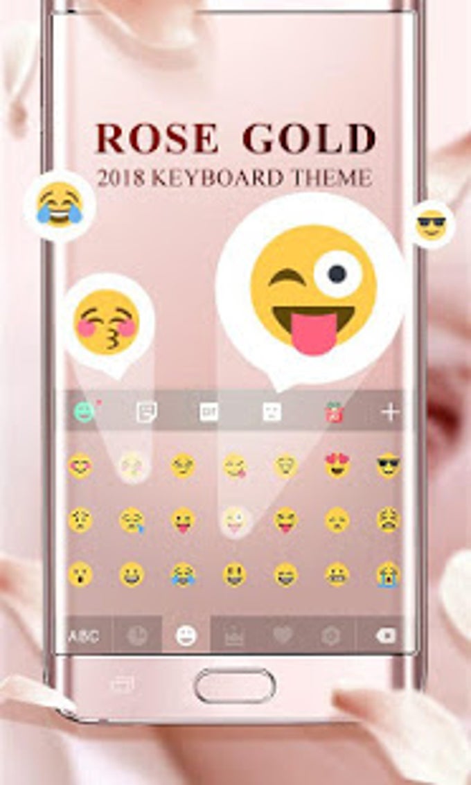 Rose Gold 2018 GO Keyboard Theme Rose Gold 2018 GO Keyboard Theme