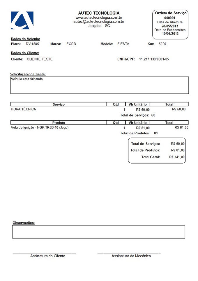 Autec Oficina Mecânica