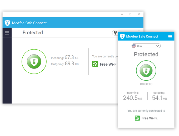 McAfee Safe Connect VPN (1 Year / 5 Devices)