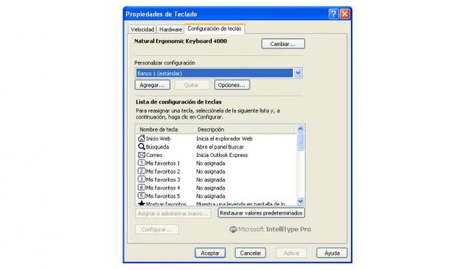 Microsoft IntelliType Microsoft IntelliType