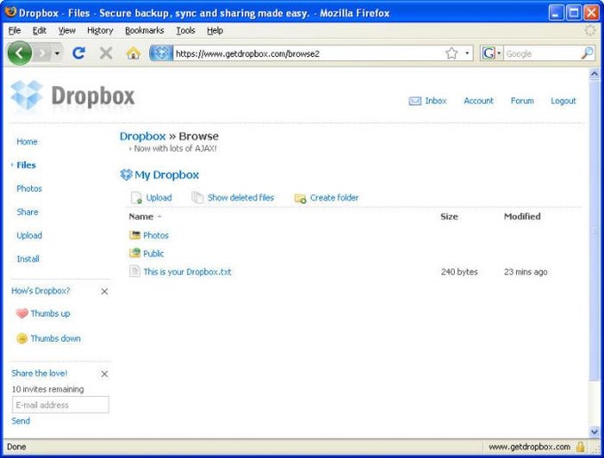 Dropbox Dropbox