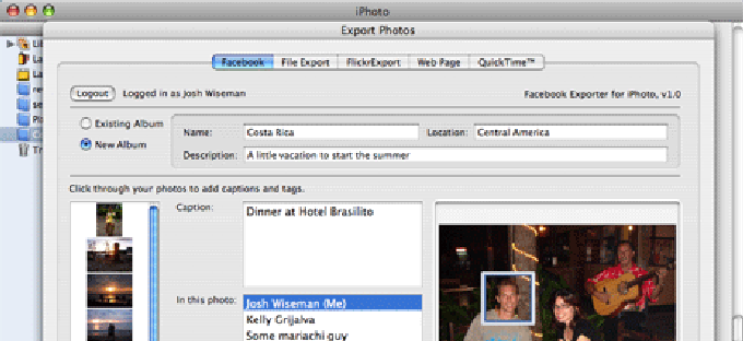 Facebook Exporter for iPhoto