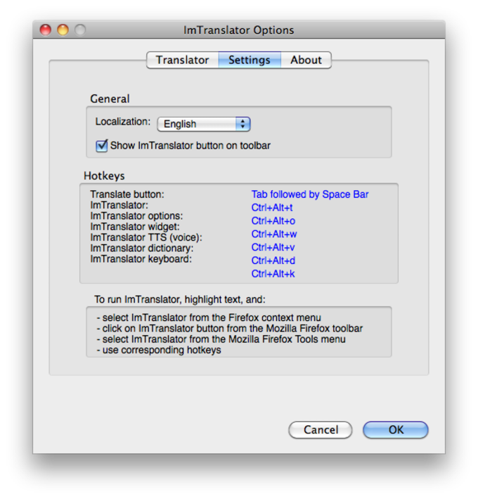 download the new for mac ImTranslator 16.50