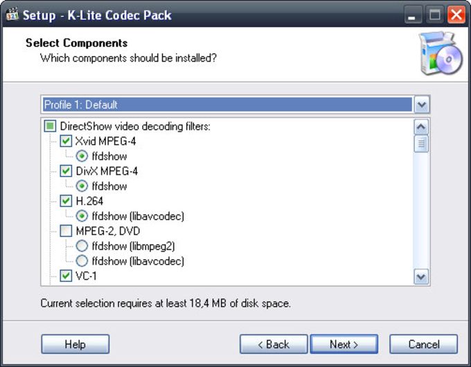 downloading K-Lite Codec Pack Standard