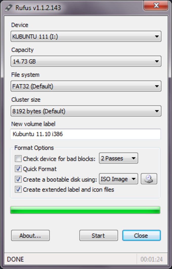 rufus create bootable usb windows 7 without a cd