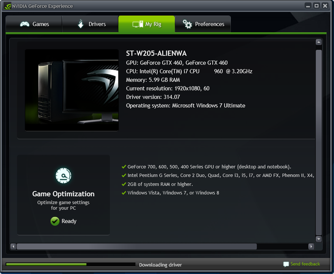 GeForce Experience GeForce Experience