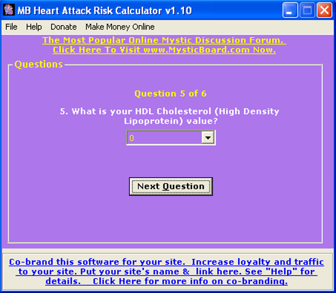 MB Heart Attack Risk Calculator MB Heart Attack Risk Calculator