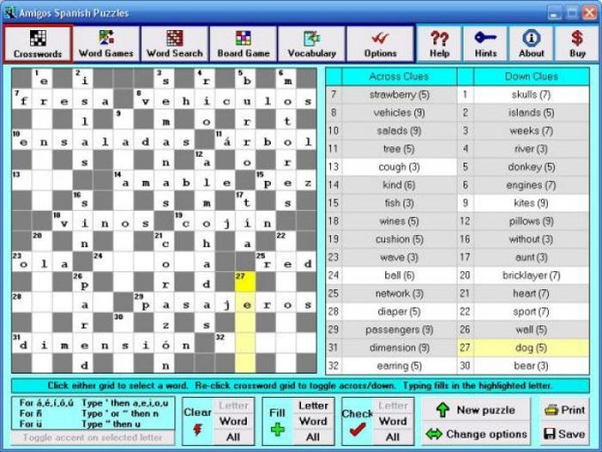 Amigos Spanish Puzzles Amigos Spanish Puzzles