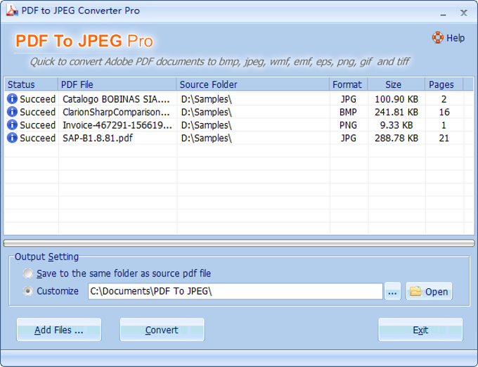 PDF To JPEG Pro PDF To JPEG Pro