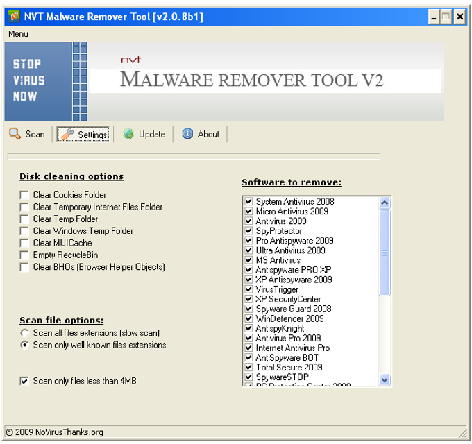 NVT Malware Remover Tool Descargar