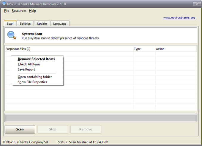 NoVirusThanks Malware Remover NoVirusThanks Malware Remover