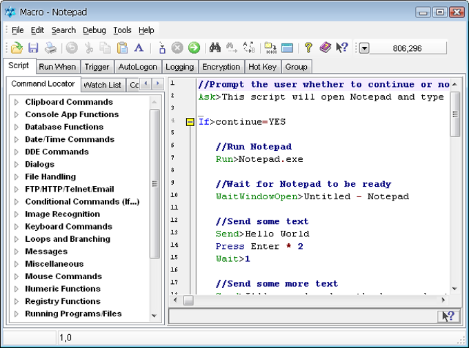 Macro Scheduler Macro Scheduler