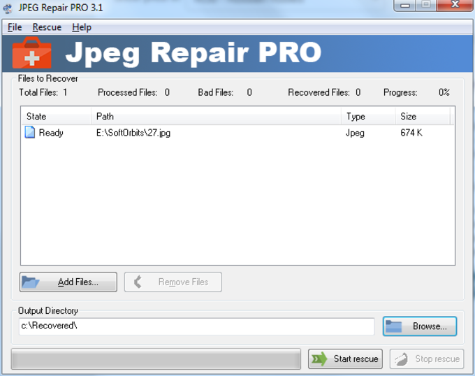 free jpeg repair software