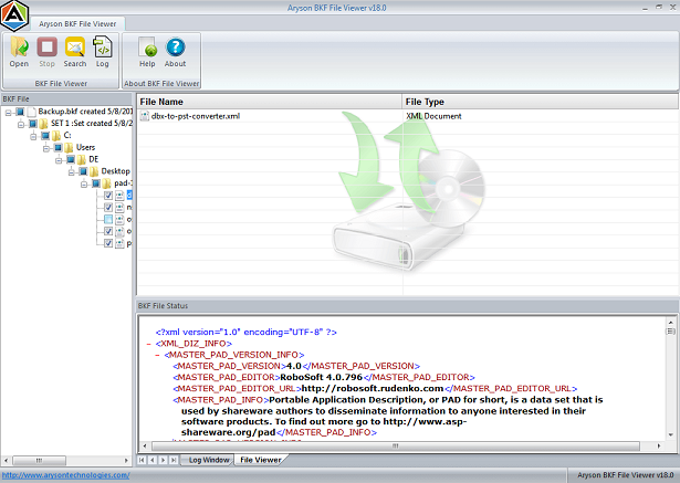 BKF File Viewer BKF File Viewer