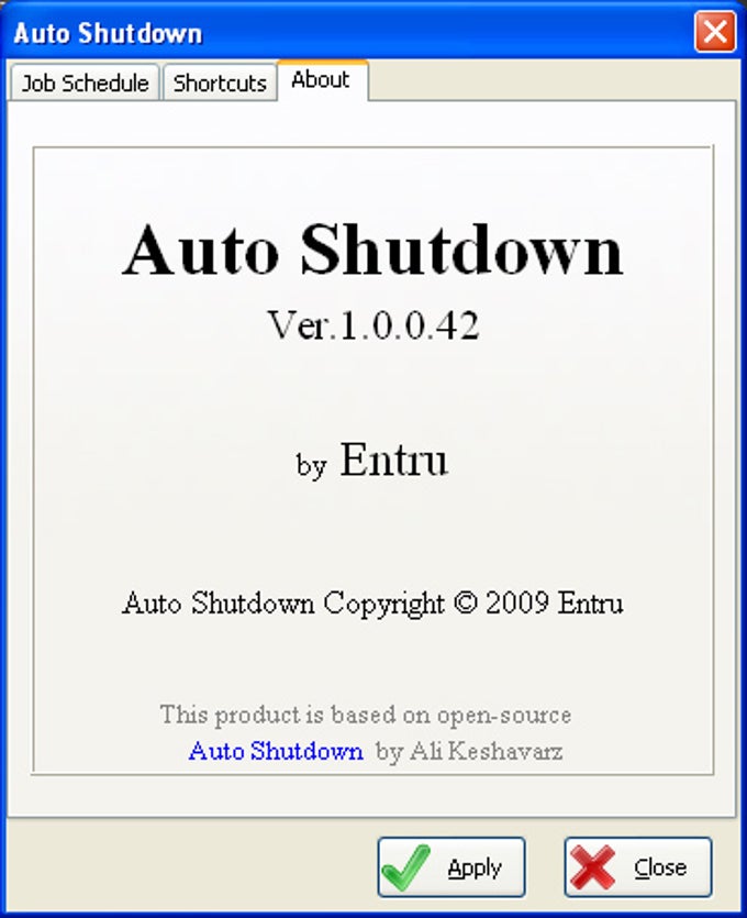 Auto Shutdown by Entru Auto Shutdown by Entru