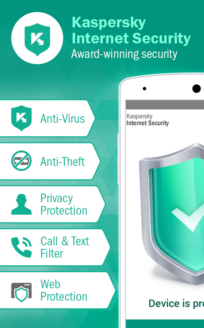 Kaspersky Mobile Antivirus: AppLock Web Security