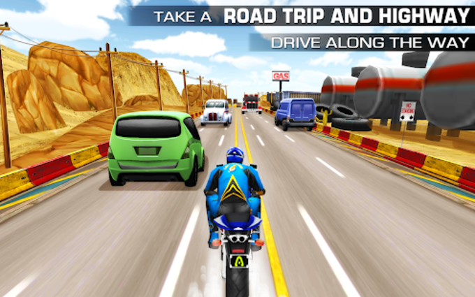Traffic rider é um jogo de corrida de moto surreal nos celulares  inteligentes 