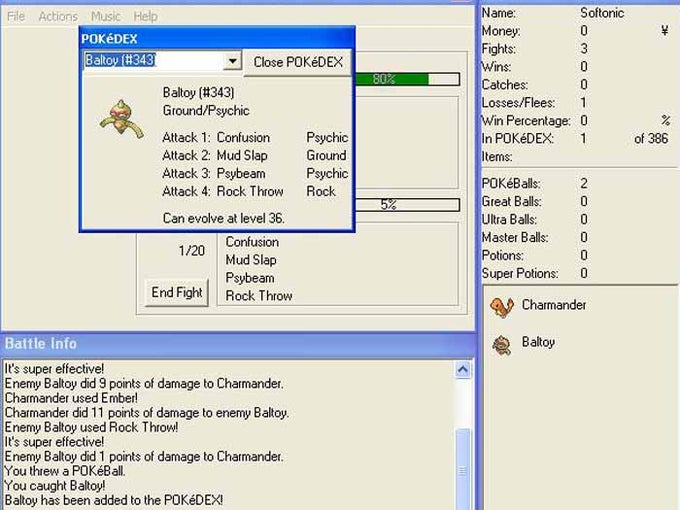 Pokémon Simulator Pokémon Simulator