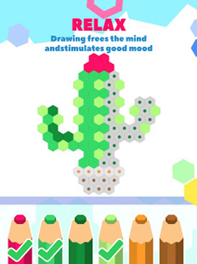 HexaParty - Pixel art coloring book for kids