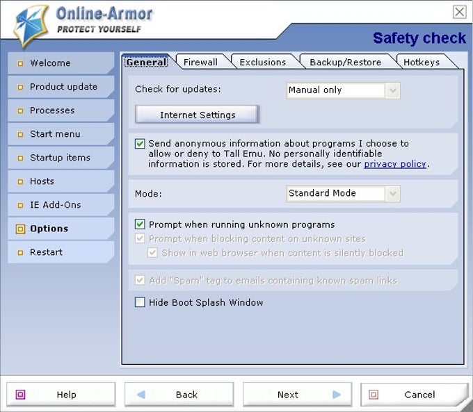 Online Armor Free Online Armor Free