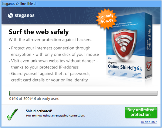 Steganos Online Shield 365 Steganos Online Shield 365