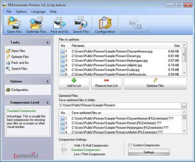 FILEminimizer Pictures FILEminimizer Pictures