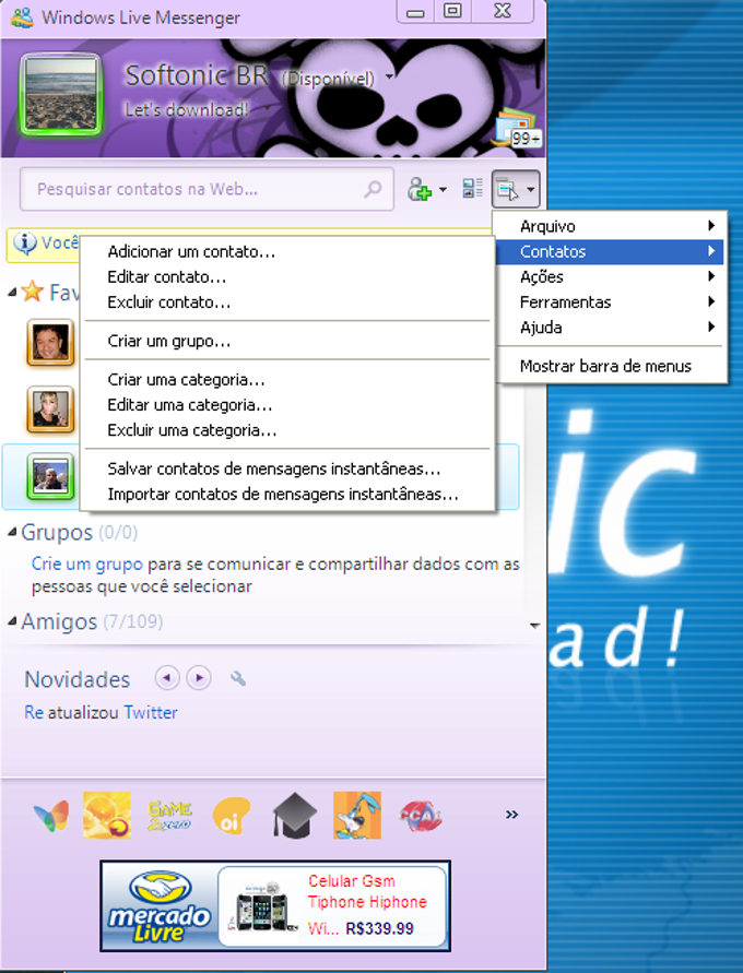 Adicionar contato Adicionar contato