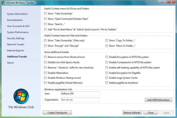 for windows download Ultimate Windows Tweaker 5.1