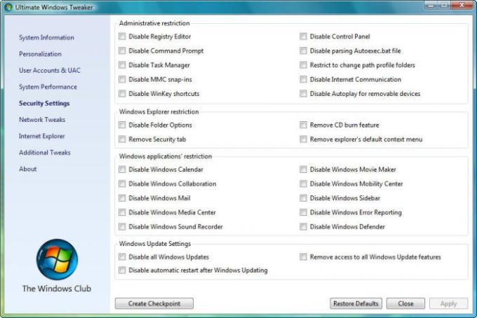 Ultimate Windows Tweaker 5.1 instal the new version for mac