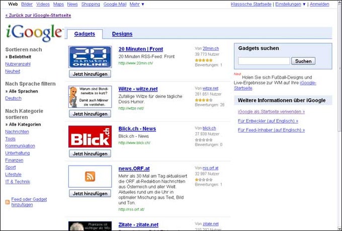 iGoogle iGoogle