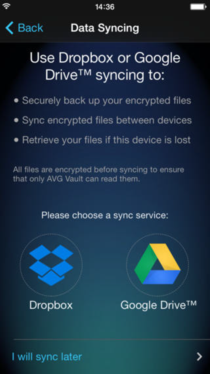 AVG Vault - Hide, Store & Sync AVG Vault - Hide, Store & Sync