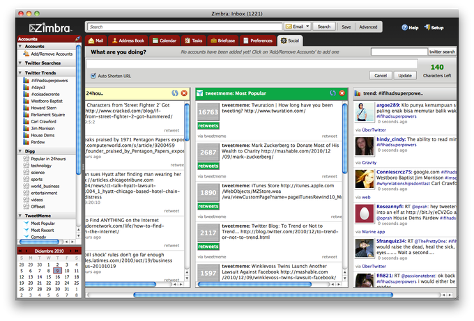 Zimbra Desktop Zimbra Desktop