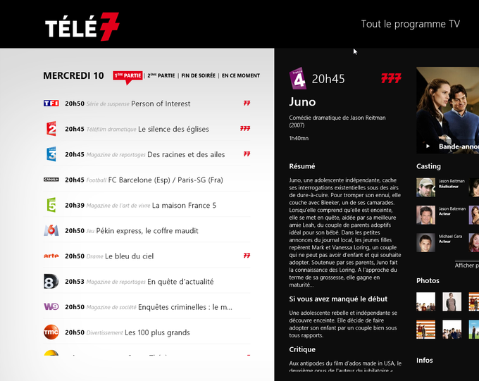 Télé 7 Programme TV pour Windows 10 Télé 7 Programme TV pour Windows 10