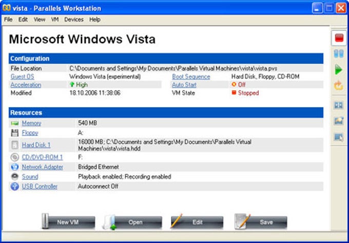 Parallels Workstation Parallels Workstation