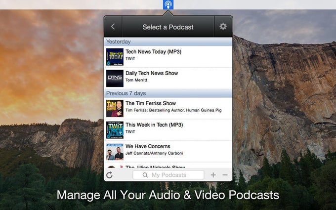 Menucast - Podcast Player & Manager Menucast - Podcast Player & Manager