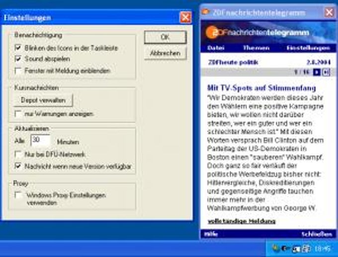 ZDF-Nachrichtentelegramm ZDF-Nachrichtentelegramm