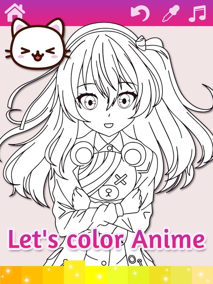 580 Anime Manga Coloring Pages With Animated Effects  Best Free