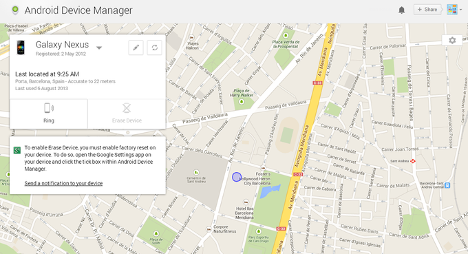 Android Geräte-Manager Android Geräte-Manager