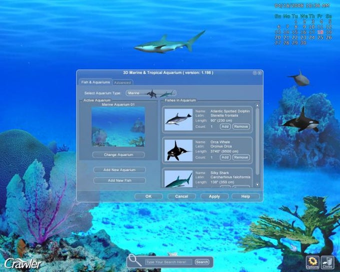 Crawler 3D Marine Aquarium Crawler 3D Marine Aquarium