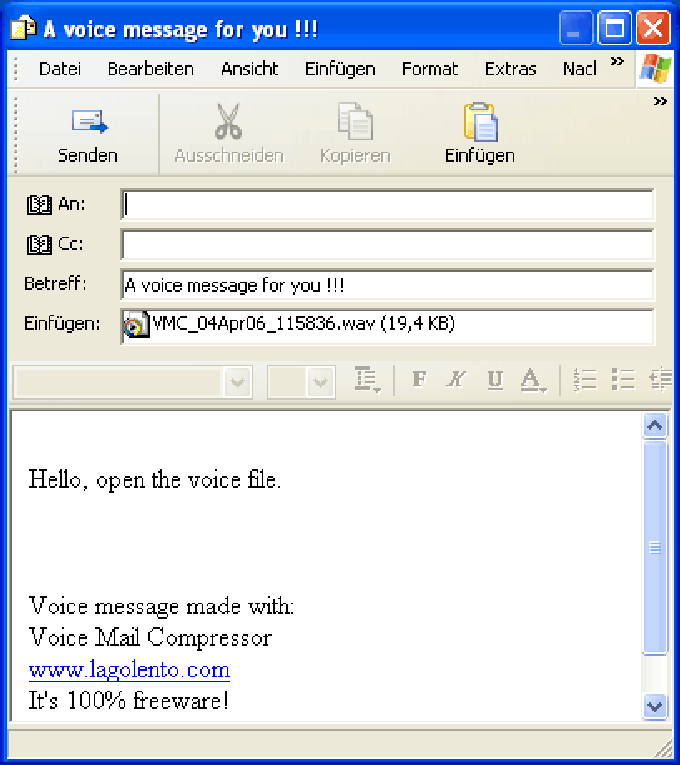 Voice Mail Compressor Voice Mail Compressor