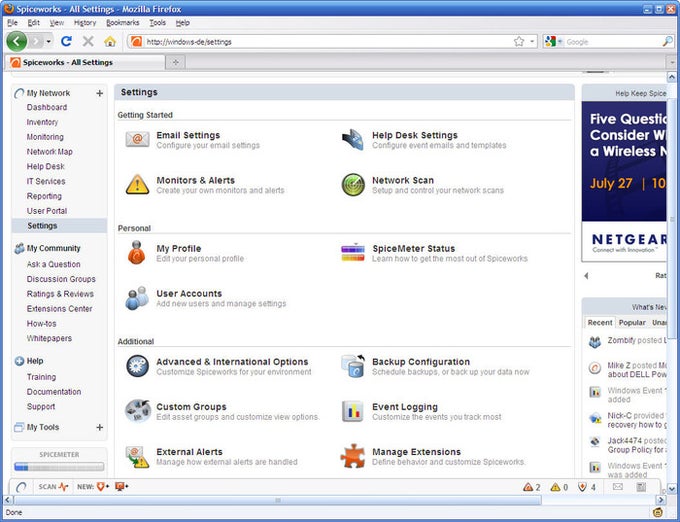 Spiceworks IT Management Software - Download